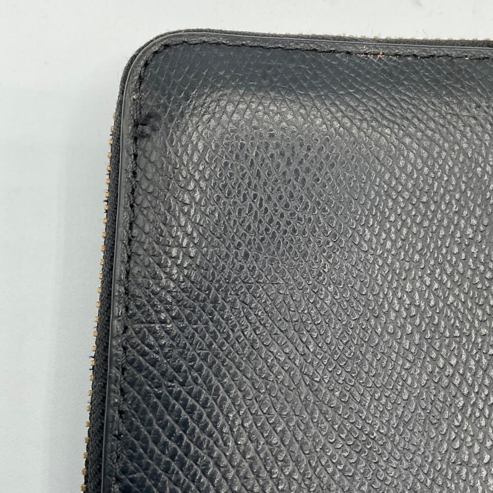 Coach Women's Zip Around Long Fold Wallet, Black- about 8 x 4 x 1 inches - Picture 4 of 6